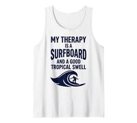 La mia Terapia è tavola da Surf e Surf Tropicale Swell Divertente Canotta