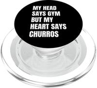 La mia testa dice palestra ma il mio cuore dice churros messicano vintage PopSockets PopGrip per MagSafe