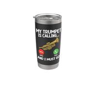 La mia tromba sta chiamando e devo andare Tromba Bicchiere termico in acciaio inox doppia parete