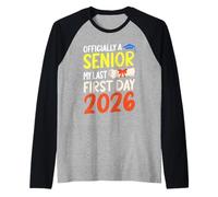 La mia Ultima lezione del Primo Giorno di 2026 Senior Back To School 2026 Maglia con Maniche Raglan