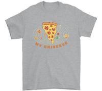 La Mia Università Della Pizza Maglietta Divertente Per Dieta Uomo 100% Cotone