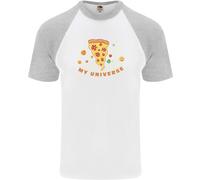 La Mia Università Della Pizza Maglietta Divertente Per Dieta Uomo S/S Baseball