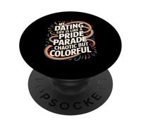 La mia vita da appuntamenti è come una parata dell"orgoglio caotica PopSockets PopGrip Adesivo