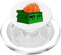 La mia vita Dumpster Fire PopSockets PopGrip per MagSafe