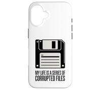 La mia vita è una serie di file danneggiati Divertente floppy disk Custodia per iPhone 16