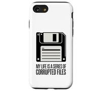 La mia vita è una serie di file danneggiati Divertente floppy disk Custodia per iPhone SE (2020) / 7/8