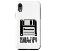 La mia vita è una serie di file danneggiati Divertente floppy disk Custodia per iPhone XR
