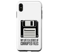 La mia vita è una serie di file danneggiati Divertente floppy disk Custodia per iPhone XS Max