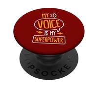 La mia voce è il mio superpotere PopSockets PopGrip Adesivo