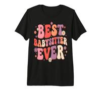 La Migliore Babysitter di Sempre Retro Groovy Maglietta Premium