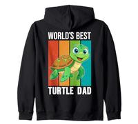 La Migliore Grafica retrò di Turtle Dad al Mondo Felpa con Cappuccio