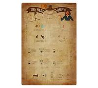La migliore infografica sulla birra, le lezioni di vita sul whisky, le insegne in metallo, la vita è migliore quando sei ubriaco, poster, decorazioni murali ispirazionali per la casa, bar, club