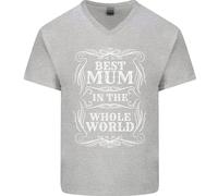 La Migliore Mamma Del Mondo Maglietta In Cotone A V Per Uomini