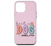 La migliore mamma di cane al mondo di sempre Cute Paw Groovy Dog Mum Custodia per iPhone 12 mini