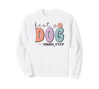 La Migliore Mamma di Cane al Mondo di Sempre Cute Paw Groovy Dog Mum Felpa