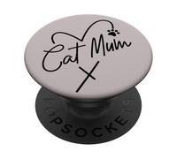 La migliore mamma di gatti al mondo Un cuore pieno d'amore per i gatti PopSockets PopGrip Adesivo