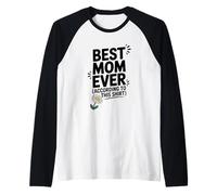 La Migliore Mamma di Sempre Secondo Questa Maglietta con Daisy Maglia con Maniche Raglan