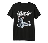 La Migliore Mamma gatta di Sempre - Russian Blue Cat Maglietta Premium
