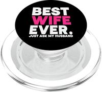 La migliore moglie mai chiedere a mio marito moglie luna di miele sposata PopSockets PopGrip per MagSafe