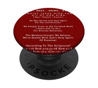 La migliore notizia di sempre Cristo Gesù Cristo Salvezza eterna PopSockets PopGrip Adesivo