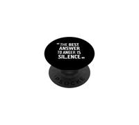 La migliore risposta alla rabbia è la filosofia stoica del silenzio PopSockets PopGrip Adesivo