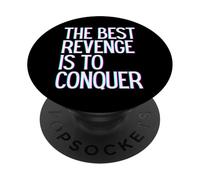 La migliore vendetta è conquistare vincere prosper grow learn & live PopSockets PopGrip Adesivo