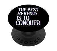 La migliore vendetta è conquistare vincere prosper grow learn & live PopSockets PopGrip Adesivo