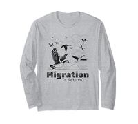 La migrazione è naturale Uccelli Oca fauna selvatica Natura Maglia a Manica