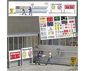 La Mini Scena Disputa Con Segnali Inglesi OO/HO Gauge Busch 7910