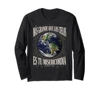 La Misericordia di Dio è più Grande dei cieli Salmo Spagnolo 108:4 Maglia a Manica
