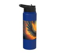 La mistica fenice in ascesa Stainless Steel Insulated Water Bottle