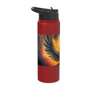 La mistica fenice in ascesa Stainless Steel Insulated Water Bottle