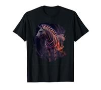 La mistica Zebra Colorata Una Leggenda del Selvaggio Maglietta