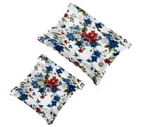 La moda incontra la funzione: borsa per il trucco impermeabile Estetica Flower-629 - Custodia portatile, Multicolore, A：7.1x5.8in/18x14.8cm，B:4.7x4.5in/12x11.5cm