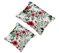 La moda incontra la funzione: borsa per il trucco impermeabile Estetica Flower-649 - Custodia portatile, Multicolore, A：7.1x5.8in/18x14.8cm，B:4.7x4.5in/12x11.5cm