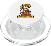 La moglie del contadino che trasporta un cesto di prodotti freschi PopSockets PopGrip per MagSafe