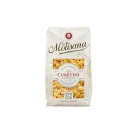 La Molisana, Cubetto n. 63, Pasta da Solo Grano Italiano - Trafilata al Bronzo, Ruvida e Tenace con Eccellente Tenuta in Cottura - Confezione da 500 g