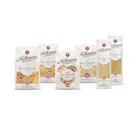 La Molisana - Multipack di Pasta Classica, Box da 3 Kg con 6 Confezioni, Spaghetti, Spaghetto Quadrato, Rigacuore, Fusilli, Maccheroni, Penne Rigate, Grano Italiano, Trafilatura al Bronzo