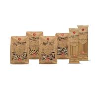 La Molisana - Multipack di Pasta Integrale, Box da 3 Kg con 6 confezioni, Spaghetto Quadrato, Spaghetti, Fusilli, Farfalle Rigate, Maccheroni, Mezzi Rigatoni, Grano Italiano, Trafilatura al Bronzo