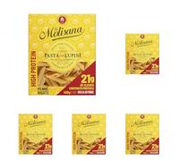 La Molisana, Penne Rigate con Lupini, Pasta Proteica con Farina di Lupini e Semola di Grano Duro Italiano - Trafilata al Bronzo, Ricca di Proteine Vegetali e Fibre, Tenace e Gustosa - Confezione 400g