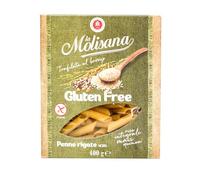La Molisana, Penne Rigate n. 20 Gluten Free, Pasta Senza Glutine - Trafilata al Bronzo con Riso Integrale, Mais e Quinoa - Confezione da 400g