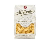La Molisana - Pennoni Lisci n. 33, Pasta Classica da Solo Grano Italiano, Trafilata al Bronzo, Piccoli e Scanalati Ideali per Sughi Vellutati o Leggeri, Confezione da 500 g