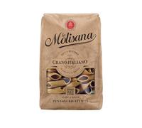 La Molisana - Pennoni Rigati Integrali n. 21, Pasta da Grano Italiano, Grandi, Rustici e Ricchi di Fibre, Trafilati al Bronzo, Confezione da 500 g