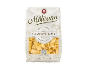 La Molisana, Rigatoni n. 31, Pasta da Solo Grano Italiano - Trafilata al Bronzo, Ruvida e Tenace con Eccellente Tenuta in Cottura - Confezione da 500 g