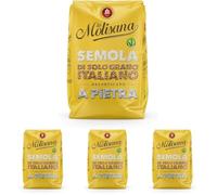 La Molisana, Semola di Grano Duro Decorticato a Pietra, Solo Grano Italiano - Ideale per Pasta Fresca, Gnocchi alla Romana, Dolci e Cous Cous - Confezione da 4kg