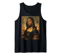La Monna Lisa afroamericana Grills Y2k Black History Month Canotta