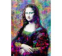 LA MONNA LISA POP ART Quadro stampa su tela arredo pannello DA VINCI Parigi