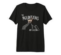 La Montagna Chiama! Capra Billy sulla Montagna Maglietta Premium