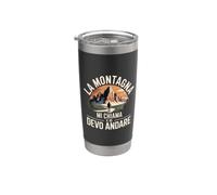 La Montagna Mi Chiama Devo Andare Bicchiere termico in acciaio inox doppia parete