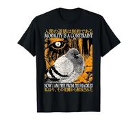 La moralità è Un vincolo Giapponese Giapponese Testo Piccione Maglietta